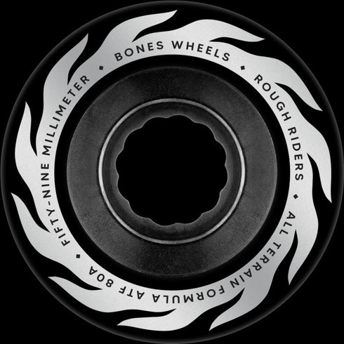 Bones - ATF Rough Riders Eternal Flame 80a Black Wheels (59mm)
